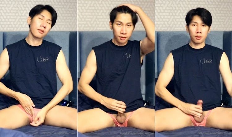 แซม ปรมัตถ์ ใส่กางเกงในสีชมพูถ่ายคลิปยั่วด้วยความเงี่ยน ก่อนจะชักว่าวน้ำแตกใส่กางเกงในโชว์ Onlyfans