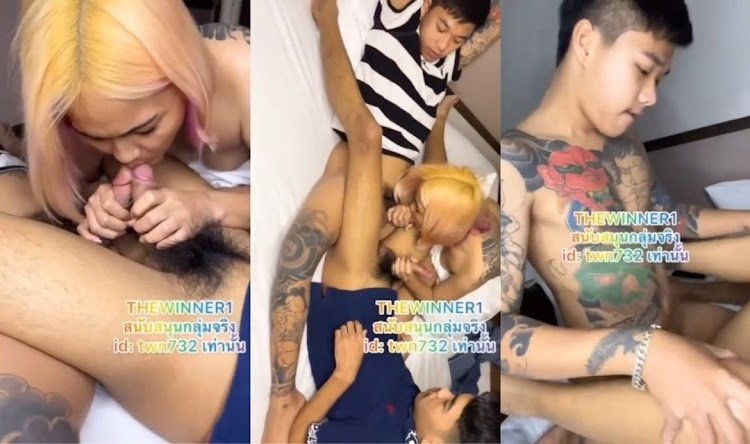 สองหนุ่มวัยรุ่นไทยบ้านๆรุมเย็ดหี คลิปจากกรุ๊ปไลน์ the winner  สาวโชคดีได้ 2ควยวัยกำลังเงี่ยนไม่รู้จะอมแท่งไหนก่อน  เย็ดรัวๆสาวครางไม่หยุด น้ำแตกเต็มถุงยางอย่างหอบ