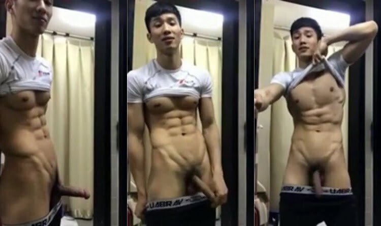 คนหล่อชักว่าวท่าไหนก็หล่อ ทำไงได้คนมันเงี่ยน หนุ่มตี๋หุ่นซิกแพค กล้ามแน่นงานดี เสียวควยน้ำแตกโชว์