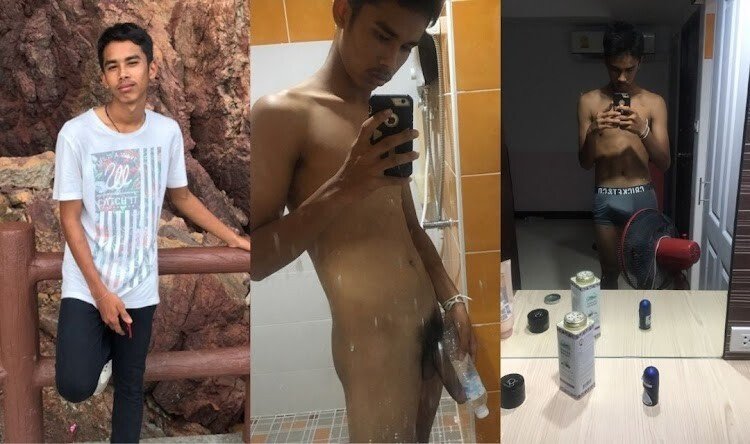 คลิปหลุด หาญหนุ่มวัยรุ่นผิวเข้มหล่อแบบบ้านๆ เงี่ยนชักว่าวน้ำแตก