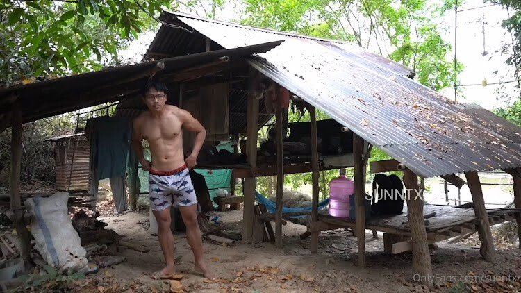 พี่ซันครึ้มอกครึ้มใจอีกแล้ว ตามสไตล์ไทบ้าน ชักว่าวโชว์น้ำแตกที่เพิงพักปลายนา ใครเงี่ยนบอกต่อด้วย