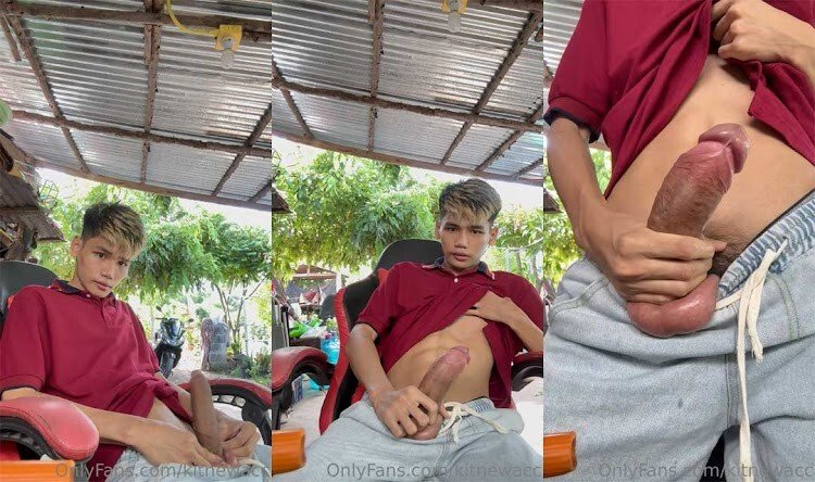 น้องต๊ะ ออกมาชักว่าวโชว์หน้าบ้าน อีกแล้วนะครับ วัยรุ่นเกย์ไทยตัวตึง ควยใหญ่ เงี่ยนมากอยากน้ำแตก