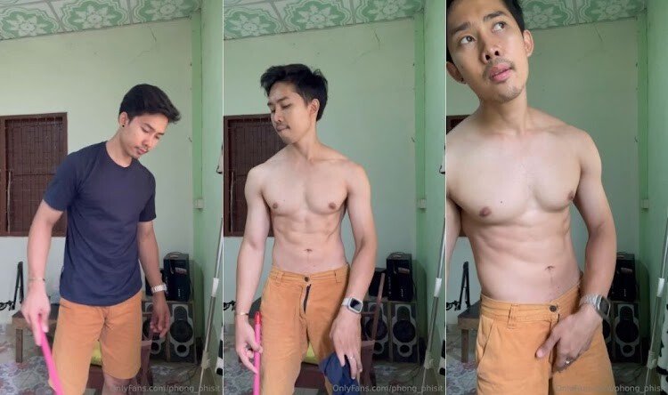 กวาดบ้านเพลินๆเกิดเงี่ยนขึ้นมาแก้ผ้าชักโชว์ไปเลยครับรอไร ตรงหน้าต่างคนขี่มอไซต์ผ่านกำลังจะพุ่งหันมามอง!!